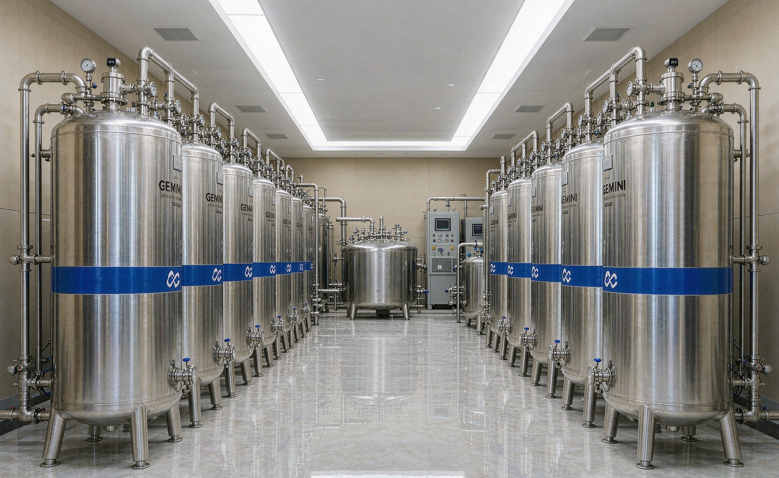 Commercial water purification installation